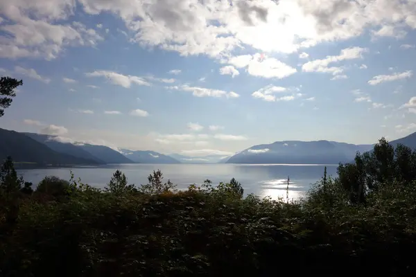 Uitzicht Natuur Van Sognefjorden Bij Fresvik Noorwegen — Stockfoto