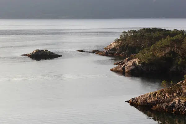 Vista Panoramica Sulla Natura Sognefjorden Vicino Fresvik Norvegia — Foto Stock