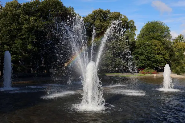 Huge Fountain Park Oslo Norway — Stock Photo, Image