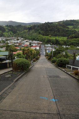 Dunedin - Baldwin Caddesi - Steilste Caddesi Welt / Dunedin - Baldwin Caddesi - Dünyanın en dik sokağı /
