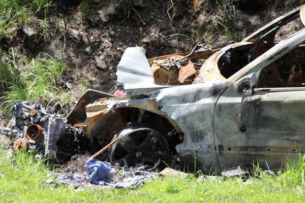 Daytime View Car Damaged Accident — Stock Photo, Image