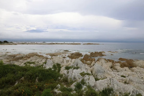 Kueste Kaikoura mit Seaward Kaikoura Range / Kaikoura Sahili ile Deniz Kıyısı Kaikoura Dağları / 
