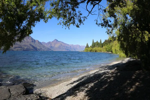 Lago Wakatipu Lago Wakatipu — Fotografia de Stock