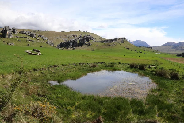 Neuseeland Castle Hill Rocks Nuova Zelanda Castle Hill Rocks — Foto Stock