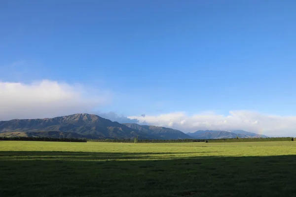 Neuseeland Landschaft Bei Mount Somers Nowa Zelandia Krajobraz Wokół Góry — Zdjęcie stockowe