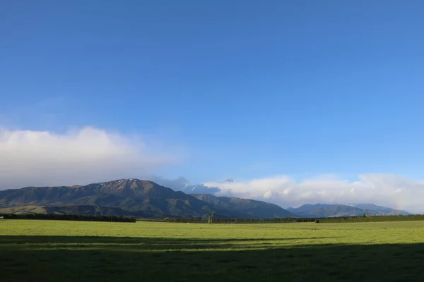 Neuseeland Landschaft Bei Mount Somers Nowa Zelandia Krajobraz Wokół Góry — Zdjęcie stockowe