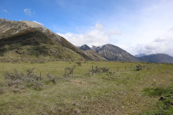 Neuseeland Landschaft Entlang Hwy Νέα Ζηλανδία Κατά Μήκος Hwy — Φωτογραφία Αρχείου