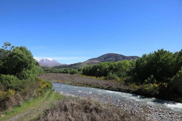 Neuseeland Landschaft Mit Taylors Stream New Zealand Landschaft Mit Taylors — Stockfoto