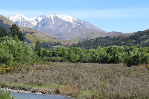 Neuseeland Landschaft Mit Taylors Stream Νέα Ζηλανδία Τοπίο Ρεύμα Taylors — Φωτογραφία Αρχείου