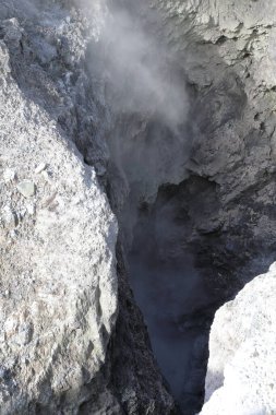Wai-O-Tapu Thermalwunderland - Rua Whanariki Schwefelkrater / Wai-O-Tapu Thermal Wonderland - Rua Whanariki Sülfür Krateri /