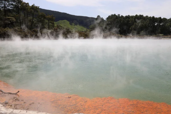 Wai Tapu Thermalwunderland Πισίνα Σαμπάνια Wai Tapu Θερμική Χώρα Πισίνα — Φωτογραφία Αρχείου