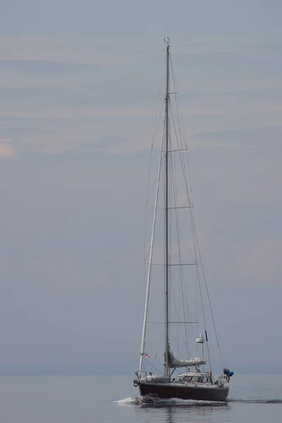 Segelstövel Segelbåt Eller Segelbåt — Stockfoto