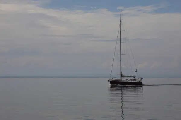 Segelstövel Segelbåt Eller Segelbåt — Stockfoto