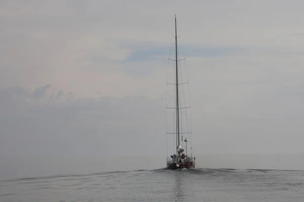 Segelstövel Segelbåt Eller Segelbåt — Stockfoto