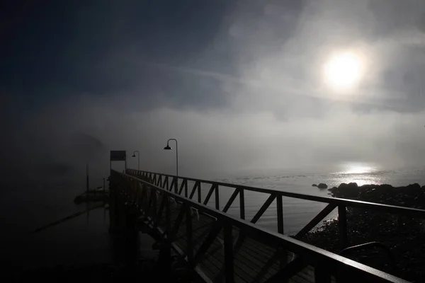Vancouver Adası Sonnenaufgang Discovery Passage Kanada Vancouver Adası Sunrise Discovery — Stok fotoğraf