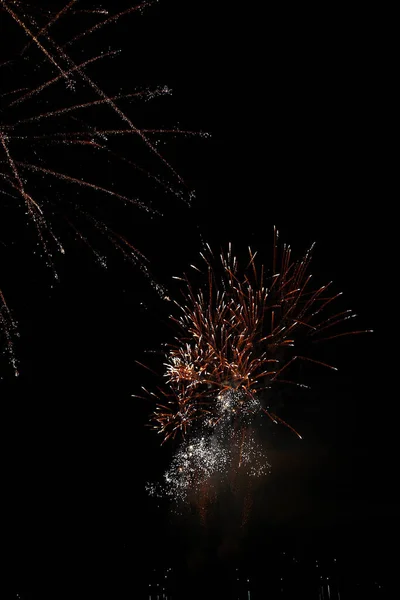 Feuerwerk Sylvester Tűzijáték Sylvester — Stock Fotó