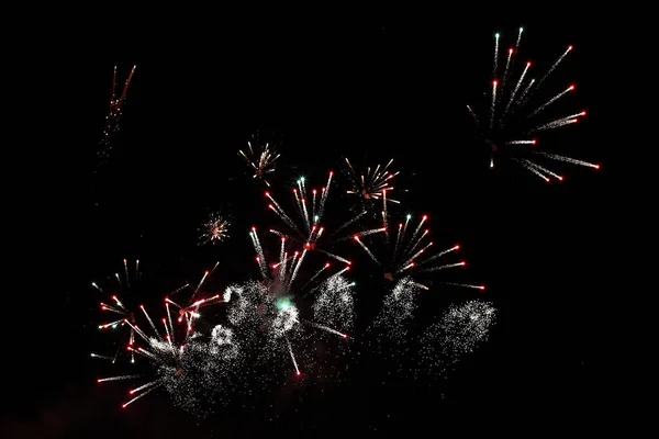 Feuerwerk Sylvester Tűzijáték Sylvester — Stock Fotó