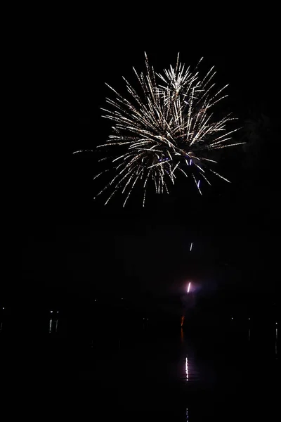 Feuerwerk Sylvester Fuochi Artificio Sylvester — Foto Stock