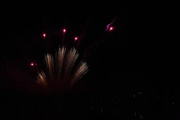 Feuerwerk Sylvester Fireworks Show 실베스터 — 스톡 사진