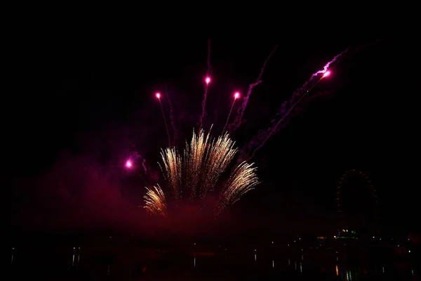 Feuerwerk Sylvester Vuurwerk Show Sylvester — Stockfoto