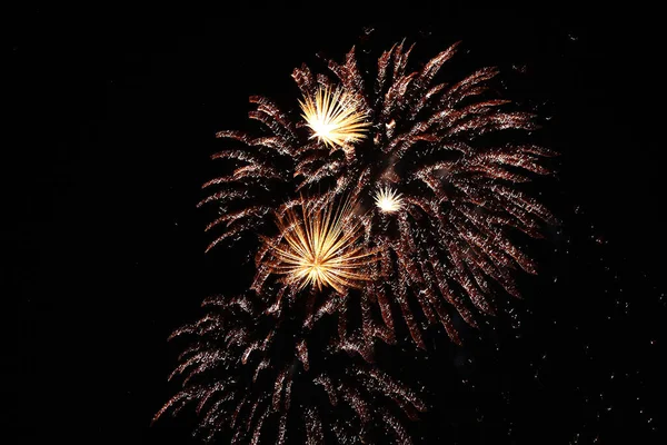 Feuerwerk Sylvester Fireworks Show Sylvester — Stock fotografie