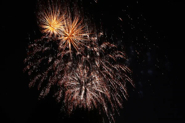 Feuerwerk Sylvester Tűzijáték Bemutató Sylvester — Stock Fotó