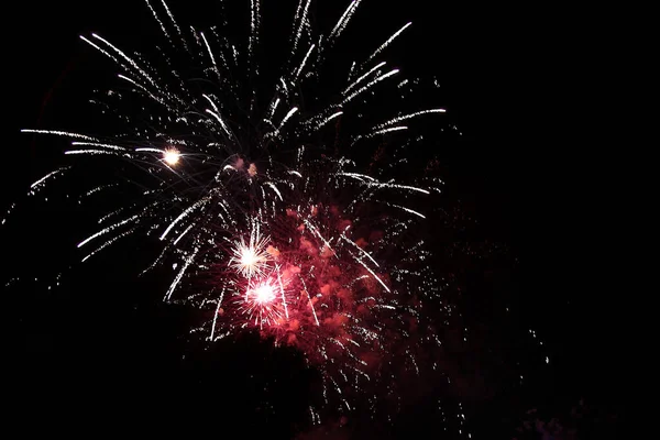 Feuerwerk Sylvester Fireworks Show 실베스터 — 스톡 사진