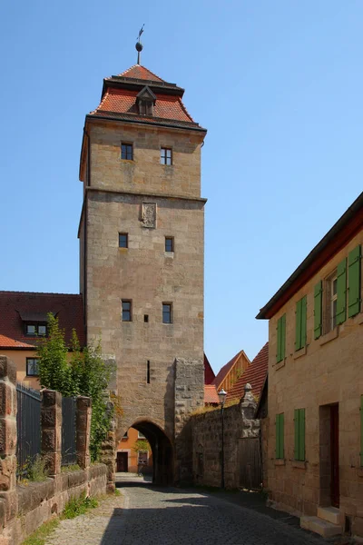 Spalt Albrecht Achilles Strasse Oberer Torturm Spalt Albrecht Achilles Street — Stock fotografie