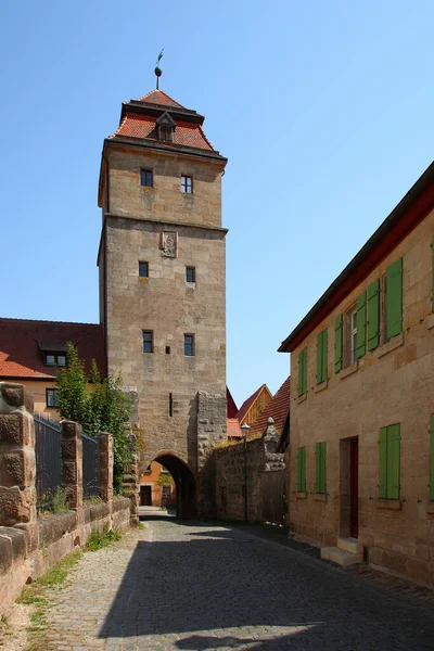 스프롤 Albrecht Achilles Strasse Oberer Torturm Spalt Albrecht Achilles Street — 스톡 사진