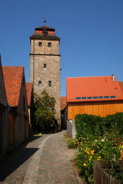 현무암 Oberer Torturm Spalt Turmgasse Upper Tower — 스톡 사진