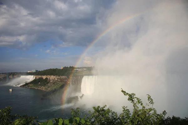 Amerikanische Und Kanadische Niagarafaelle Cataratas Del Niágara América Canadá —  Fotos de Stock