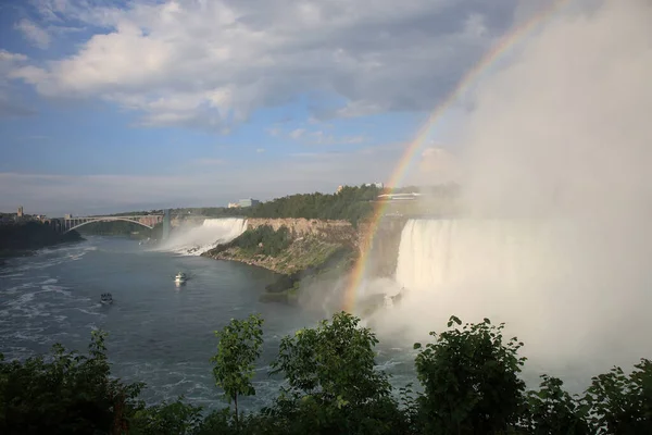 Amerikanische Und Kanadische Niagarafaelle American Canadian Niagara Falls — Stock Photo, Image