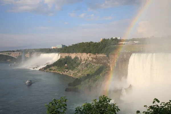 Amerikanische Und Kanadische Niagarafaelle Cataratas Del Niágara América Canadá — Foto de Stock