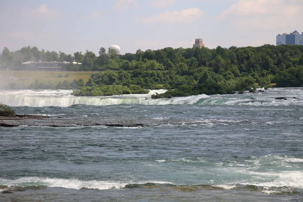 Kanadische Niagarafaelle Hufeisenfaelle Von Oben Canadian Niagara Falls Horseshoe Falls — Fotografia de Stock