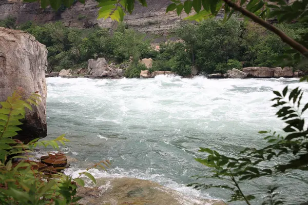 Fiume Niagara Fiume Stromschnellen Niagara Acqua Bianca — Foto Stock