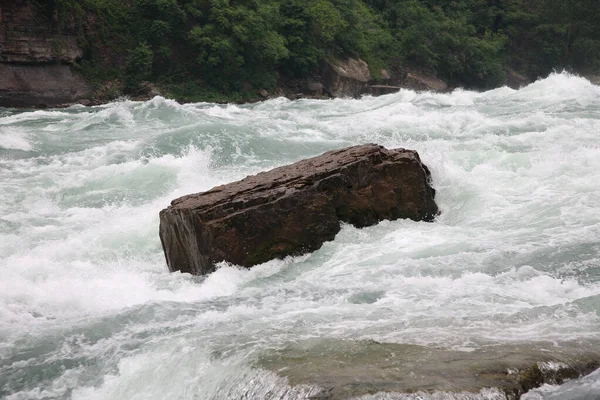 Ποταμός Niagara Stromschnellen Ποταμός Niagara Λευκό Νερό — Φωτογραφία Αρχείου