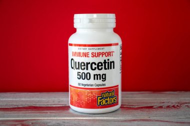 IRPEN, UKRAINE, AUGUST 23 20222, Natural Factors, Quercetin, 500 mg, Illustrative Editorial