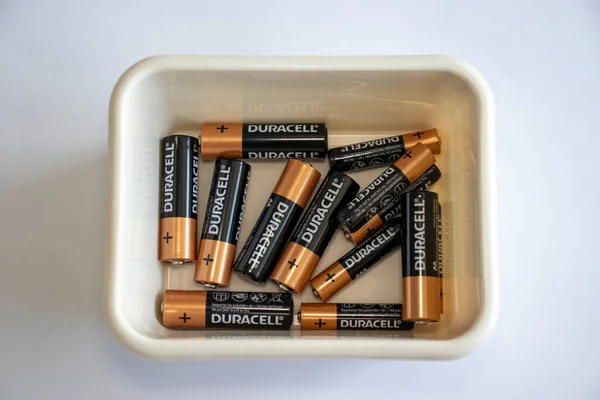 Irpen Ukraine August 20222 Duracell Batteries Box Illustrative Editorial —  Fotos de Stock