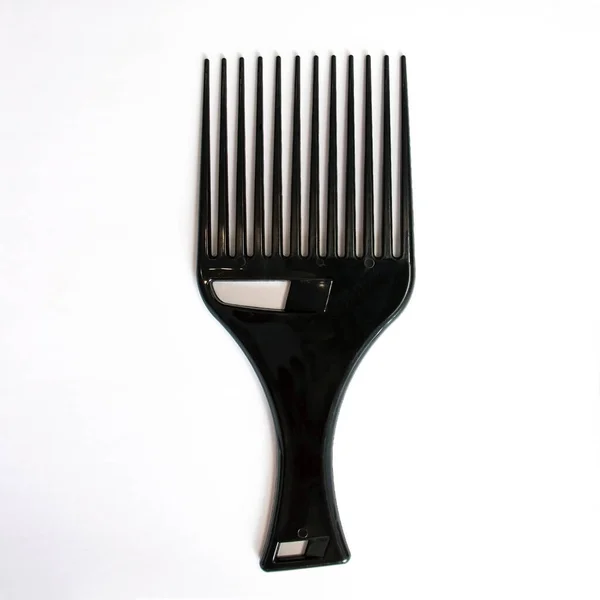 Afro Hair Pick Afropick Peine Para Cabello Rizado Sobre Fondo — Foto de Stock