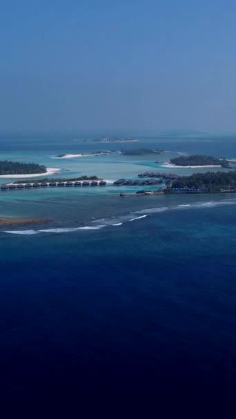 Maldives Ağustos 20222 Como Cocoa Adası Maldivler Mavi Okyanusunda Evleri — Stok video