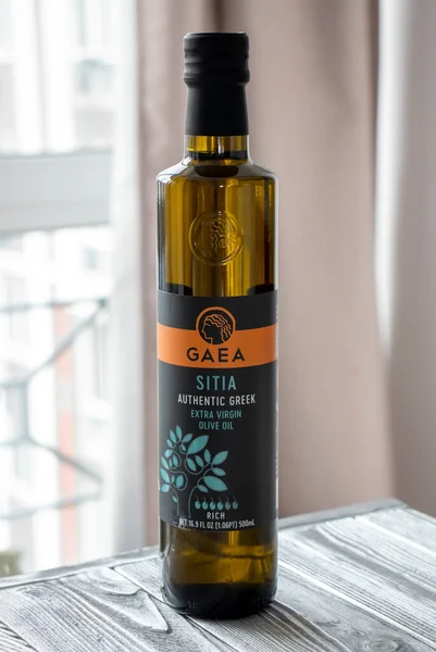 Irpen Ucrânia Setembro 20222 Gaea Sitia Extra Virgin Olive Oil — Fotografia de Stock