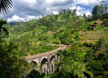 Nuwara Eliya, Sri Lanka 'daki Dokuzuncu Köprü Panoraması