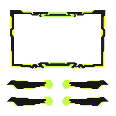 Oyun ve video yayını için yaratıcı canlı yayın ui paneli