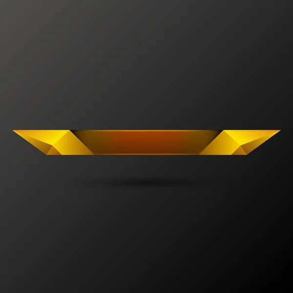 Gaming Gouden Onderste Derde Banner Voor Live Video Streaming Game — Stockvector