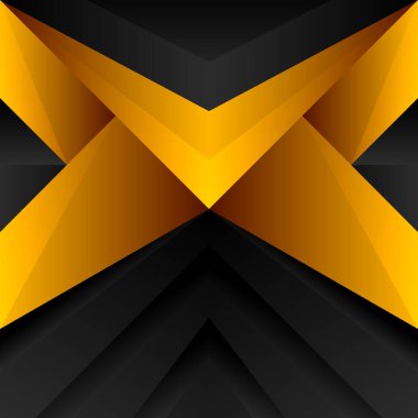 Soyut siyah ve altın rengi modern geometrik şekiller arka plan