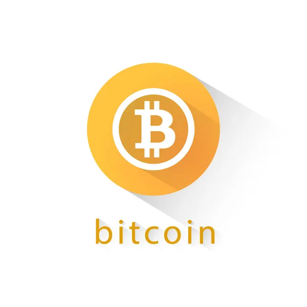 Иконка Криптовалютного Круга Bitcoin Вектор — стоковый вектор
