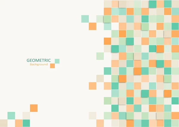 Fond Abstrait Géométrique Eléments Design Avec Des Couleurs Pastel Des — Image vectorielle