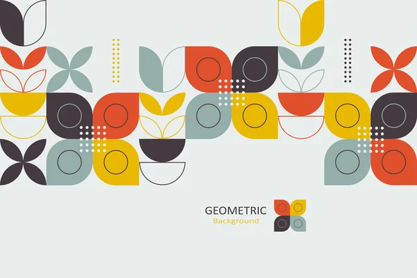Abstract Geometric Background Colorful Template Flat Design Mosaic Pattern Simple — Archivo Imágenes Vectoriales
