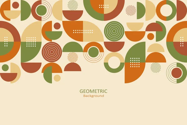 Abstract Flat Geometric Background Template Design Mosaic Pattern Simple Shape — Stockvektor