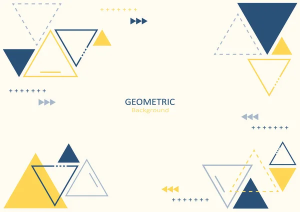 Modèle Géométrique Abstrait Design Plat Avec Des Formes Triangulaires Des — Image vectorielle
